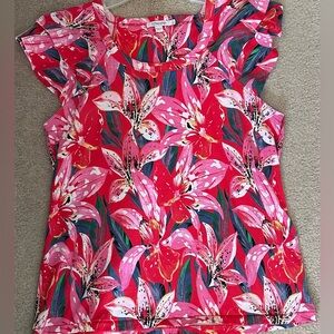 Chico’s Flutter Sleeve shirt sz 1